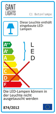 Eiche Pendelleuchte von GANTlights in grau