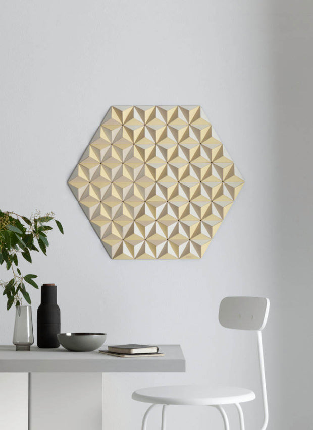GIS-2 TOPOGRAPHIE yellow hexagon von Sebastian Wenzel
